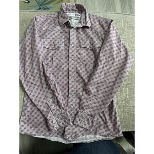 Wrangler 20X Competition Advanced Comfort Youth XL Snap Button Long Sleeve Maroo